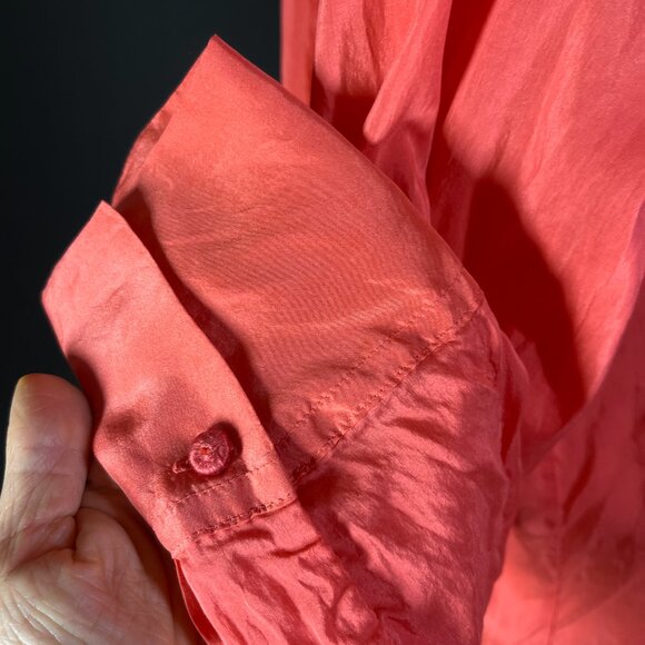 Forte Forte Shirt Size 1 (S) Pink Semi-sheer Long Sleeve Shirt Button-Up - Picture 13 of 13